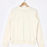 Ivory Printed Cotton-Cashmere Fleece Crewneck Anchor Sweatshirt / CELINE - Size S
