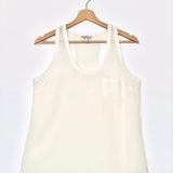 Ivory Racerback Tank Top / JOIE - Size S