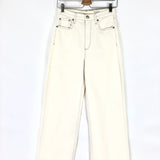 Ivory Wide-leg High-rise Jeans / RAG & BONE - Size 27