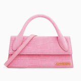 Pink La Montagne Croc 'Le Chiquito Long Clutch /  JACQUEMUS