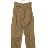Khaki Belge Belted Cotton Pants / XIRENA - Size XS