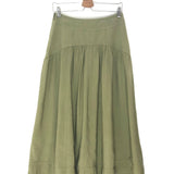 Khaki DONIA High-waisted A-Line Maxi Skirt / BA&SH - Size 38