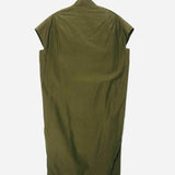 Khaki Green Cotton Poplin Midi Dress / CHRISTIAN WIJNANTS - Size 34