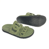 Khaki Green EXTRA Suede Sandals / HERMES - Size 37.5