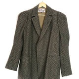 Khaki Green Leopard Print Fozaza Blazer Jacket / FOZAZA - Size XS