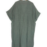 Khaki Green Oversized Cover-up Midi Dress - One Size