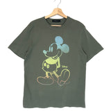 Khaki Mickey Rainbow Vintage Tee / JUNK FOOD CLOTHING - Size M