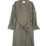 Khaki Oversized Trench Coat / THE FRANKIE SHOP - One Size