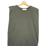 Khaki Padded T-shirt / THE FRANKIE SHOP - Size XS