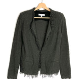 Khaki SHAVANI Knitted Fringe Cardigan / IRO - Size 36