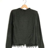 Khaki SHAVANI Knitted Fringe Cardigan / IRO - Size 36