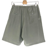 Khaki Silk Fluid Elastic Band Shorts / ROBERTO COLLINA - Size M