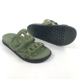 Khaki Suede EXTRA Sandals / HERMES - Size 37.5
