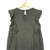 Khaki Velvet Sleeveless Top / GRACE & MILA - Size S