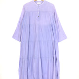 Lavender Crew Neck Buttoned Maxi Dress / COLLECTION 102