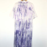 Lavender Tie dyed TATIANA Short Sleeves Dress / RAQUEL ALLEGRA - Size 1
