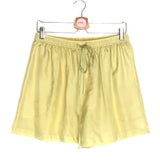 Lemon Yellow Silk Lounge Shorts / ANAAK - Size 0