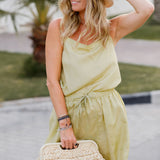 Lemon Yellow Silk Lounge Shorts / ANAAK - Size 0