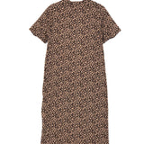 Leopard ClAODIA Organic Cotton Side Slit Midi Dress / BALZAC PARIS - Size S