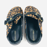 Leopard Leather GEORGETTE Mules / CLARIS VIROT - Size 39