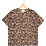 Leopard Loose-fit Organic Cotton T-shirt / BALZAC - Size M