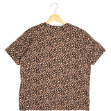 Leopard Loose-fit Organic Cotton T-shirt / BALZAC - Size M