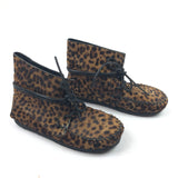 Leopard-Print FLAVIE Calf Hair Moccasin Boots / ISABEL MARANT - Size 37