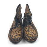 Leopard-Print FLAVIE Calf Hair Moccasin Boots / ISABEL MARANT - Size 37