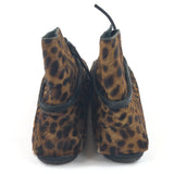 Leopard-Print FLAVIE Calf Hair Moccasin Boots / ISABEL MARANT - Size 37
