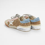 Leopard-print Suede and Leather Low Top Sneakers - model SUPERSTAR / GOLDEN GOOSE - Size 37