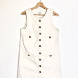 Light Beige TROPEZ Sleeveless Denim Mini Dress / REFORMATION - Size US 6
