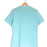 Light Blue Bunny Print Crew Neck Tee / SANDRO X ROP VAN MIERLO - Size 40