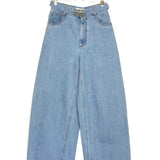 Light Blue CELANA Denim High-rise Wide-leg Jeans / FENDI - Size 38