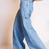 Light Blue CELANA Denim High-rise Wide-leg Jeans / FENDI - Size 38