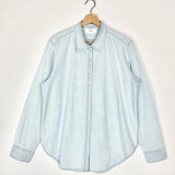Light Blue Cotton Long Sleeves Shirt / XIRENA - Size S