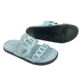 Light Blue EXTRA Leather Sandals / HERMES - Size 40