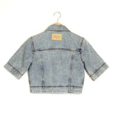 Light Blue Laced Denim Top / AJE. - Size AUS 6