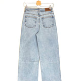 Light Blue LE CROP Organic High Rise Wide Leg Denim Jeans / SEZANE - Size 36