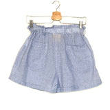 Light Blue MAEVA Striped High-waisted Shorts / THE LABEL EDITION - Size S