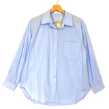 Light Blue Mon Amour Embroidered Collar Shirt / INSPIRATION STUDIO