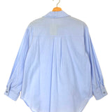 Light Blue Mon Amour Embroidered Collar Shirt / INSPIRATION STUDIO