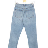 Light Blue RILEY CROP High Rise Straight Leg Denim Jeans / AGOLDE - Size 26