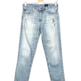 Light Blue Ripped Denim Jeans / ADRIANO GOLDSCHMIED - Size 27