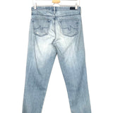 Light Blue Ripped Denim Jeans / ADRIANO GOLDSCHMIED - Size 27