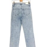 Light Blue SARAH Straight Ankle Distressed Hem Jeans / PAIGE - Size 26