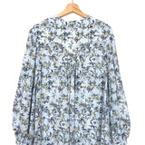 Light Blue TAMELA Floral Print Blouse / ZADIG & VOLTAIRE - Size XS