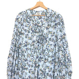 Light Blue TAMELA Floral Print Blouse / ZADIG & VOLTAIRE - Size XS