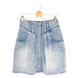 Light Blue TIKEDA Fluid Denim Mini Skirt / ISABEL MARANT - Size 38