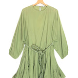 Light Green ELLA Poplin Belted Mini Dress / RHODE - Size S