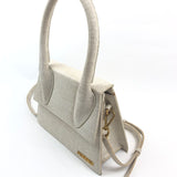 Light Greige Large LE CHIQUITO Linen Handle Bag / JACQUEMUS